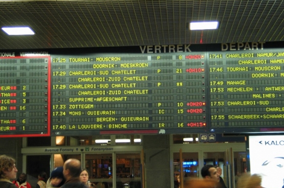 De besparings- en liberaliseringsmaatregelen zorgen voor veel meer vertragingen dan het gebrek aan discipline van het personeel. De uitlatingen van NMBS-baas Cornu voorspellen weinig goeds... (Foto Solidair)