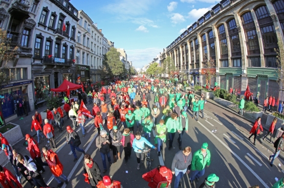 6 november 2014, Brussel. (Foto Solidair, Salim Hellalet)