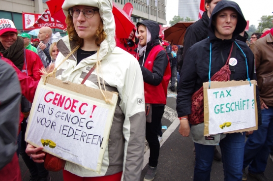 Het verzet tegen een regeringsbeleid was zelden groter. En het ziet er niet naar uit dat het snel zal doven. (Foto Solidair, han Soete)