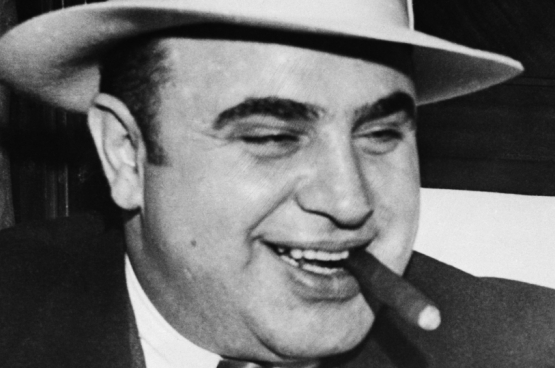 In België anno 2016 zou Al Capone geen dag in de gevangenis zitten.(Foto www.history.com)