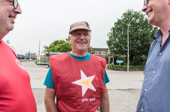 Rudy Sohier van PVDA Antwerpen.  (Foto Solidair, Karina Brys)