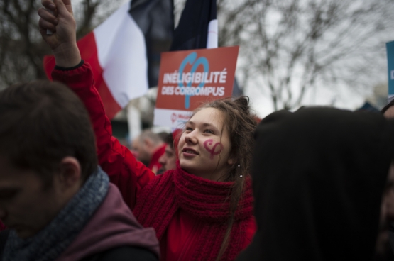 Op 18 maar organiseerde Jean-Luc Mélenchon een “mars voor de zesde republiek”.(Foto Geoffrey Froment / Flickr)