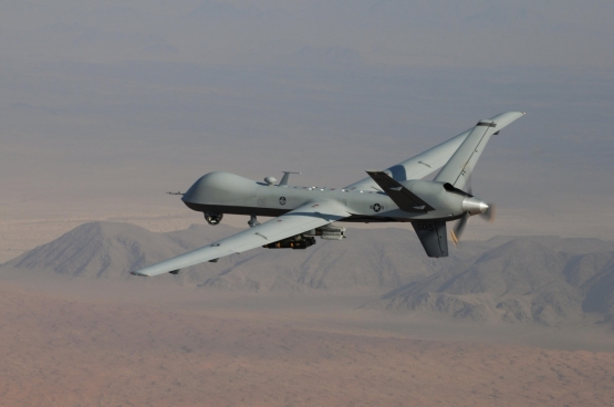 MQ-9 Reaper op patrouille.  (Foto www.afrc.af.mil Lt. Col. Leslie Pratt)