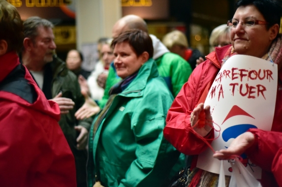 Op 25 januari 2018 kondigde Carrefour een nieuwe herstructurering aan die in heel het land voor beroering zorgde. (Foto Solidair, Antonio Gomez Garcia)