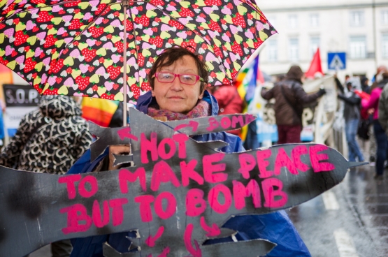 De Belgische gevechtsvliegtuigen zullen gebruikt worden voor NAVO-operaties en “ad hoc” militaire coalities. (Foto Solidair, Evy Menschaert)