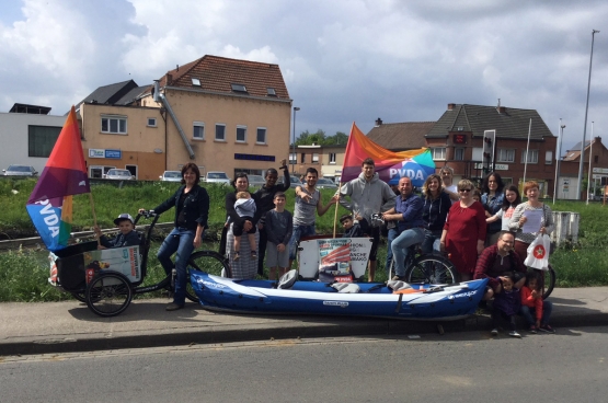 Gratis openbaar vervoer is het belangrijkste speerpunt van PVDA Leuven. (Foto PVDA Leuven)