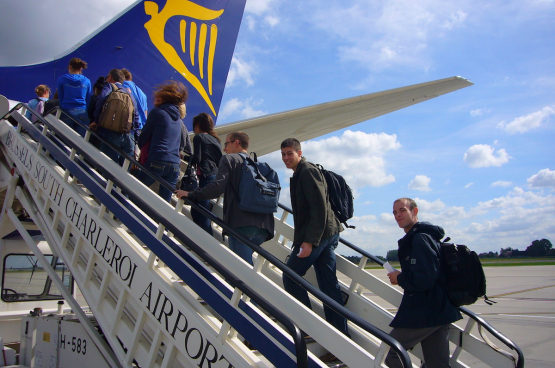 De Europese vereniging van luchtvaartmaatschappijen schat dat Ryanair 2012 in Europa 800 miljoen euro steun ontving. (Foto PanaTomix, Flickr)