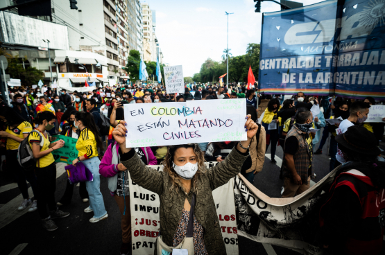 "In Colombia worden burgers vermoord." (Foto Belga)