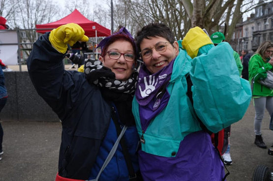 Rosa Terranova (links), huishoudhulp in Luik, zal op 18 november mee actie voeren (Foto Solidair)