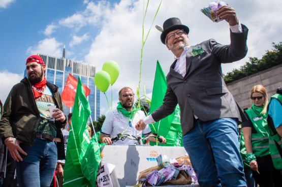 Betoging van 20 juni 2022 voor betere lonen en meer koopkracht. (Foto Solidair, Geertje Franssen)