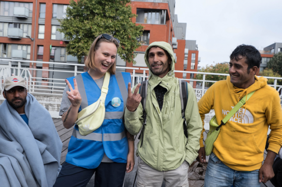 Vriendschap Zonder Grenzen organiseert solidariteitsacties voor vluchtelingen. (Foto Solidair)