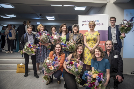 De nieuwe visietekst van Geneeskunde voor het Volk werd op 14 mei officieel voorgesteld. (Foto Solidair, Stefaan Van Parys)