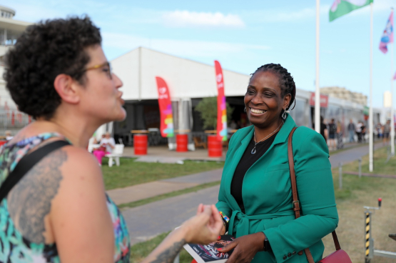 Rachel Keke kwam in september voor de derde keer naar ManiFiesta. (Foto Solidair, Sophie Lerouge)