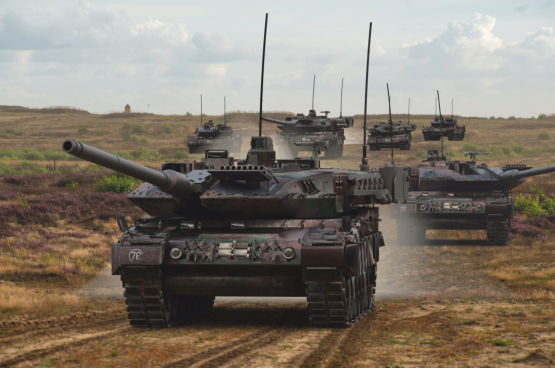 Duitse tanks. (Foto Mike Mareen)
