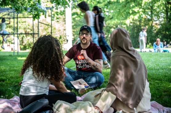 Gezelligheid en kameraadschap zijn belangrijk om de basisgroep succesvol te maken. (Foto Solidair, Bruno Bauwens)