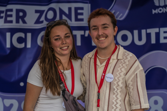 Het Collecti.e.f 8 maars richtte een “safer zone” in, zodat vrouwen zich veilig kunnen voelen tijdens feestelijke evenementen als Doudou. (Foto Solidair)